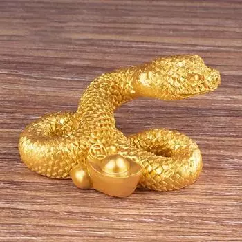 2025 год змеи фигурка имитация змей украшения животное смоляная статуэтка китайский стиль настольная удача