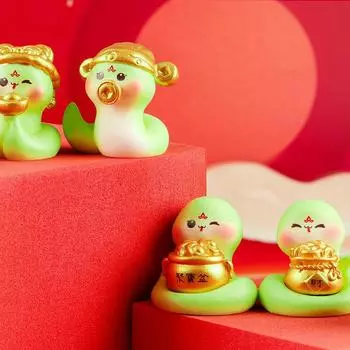 2025 год Змеи Мини-украшение Зодиакальная фигурка Змеи Микропейзаж Украшения для дома Украшения Декоративные аксессуары для автомобиля