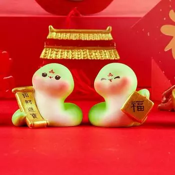 2025 год Змеи Мини-украшение Зодиакальная фигурка Змеи Микропейзаж Украшения для дома Украшения Декоративные аксессуары для автомобиля A2