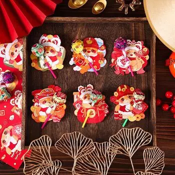 2025 год змеи мультяшные леденцы конфеты украшения открытки год праздничные атрибуты самодельные конфеты упаковка открытки