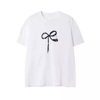 2025 Год Змеи новая футболка высшего качества из чистого хлопка американской печати свободного кроя с коротким рукавом S