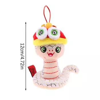 2025 год змеи плюшевая игрушка брелок талисман мультяшная кукла мягкая кукла подвеска брелок для автомобиля сумка декор подарки на год