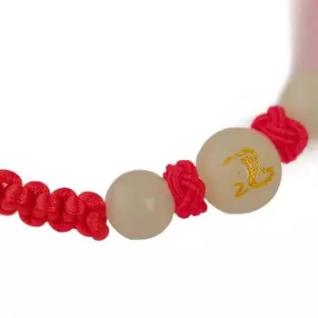 2025 год змеи счастливый красный браслет-веревка китайский зодиак змея светящийся камень плетеная цепочка на руку ювелирные изделия подарок на год 1pc