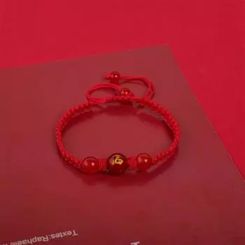 2025 год змеи счастливый красный браслет-веревка зодиакальная змея регулируемая плетеная цепочка на руку женская модная бижутерия рождественский новогодний подарок ONESIZE