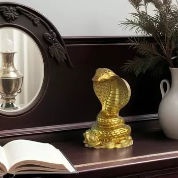2025 год змеи статуэтка имитация змей украшения китайский стиль настольная статуэтка животного B6M1 Golden-1pcs