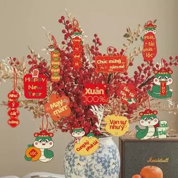 2025 год Змеи, украшение в виде дерева удачи бонсай для гостиной - вьетнамский новогодний подвесной кулон