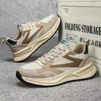 2025 high-quality summer new men s shoes fashionable trendy men s casual shoes breathable and comfortable sports shoes soft-soled Forrest Gump shoes 39