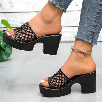 2025 Hot Sale Ladies Shoes Open Toe Women s Slippers Fashion Outdoor Plus Size Summer Casual Best Seller Comfortable High Heels 36
