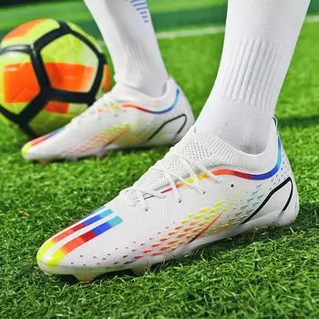 2025 импортная торговля новые футбольные бутсы мужские молодежные студенческие шипованные тренировочные кроссовки мужские и женские летние дышащие спортивные кроссовки 35