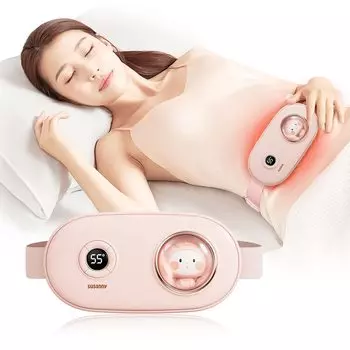 2025 Improved New Model Waist EMS Heating Belt Waist Supporter Abdomen Hot Belt 5 Types Adjustable 3 Stage Heater Electric Heating USB Rechargeable