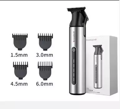 2025 IPX6 Водонепроницаемая машинка для стрижки волос Электробритва Ножницы Карвинг Масло Головка Push Haircut Триммер С Магнитным Всасывающим Ограничением Гребень