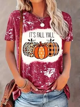 2025 Jack-O -Lantern 3d футболка модная футболка с круглым вырезом женская одежда фестиваль женские футболки Harajuku повседневные с коротким рукавом S