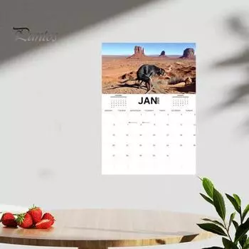 2025 Какающие Собаки Настенный Календарь Забавный Подарок Шутка Календарь Какашек Щенка Семейный Офис Ежедневный Планировщик Расписания Для Любителей Собак Dog