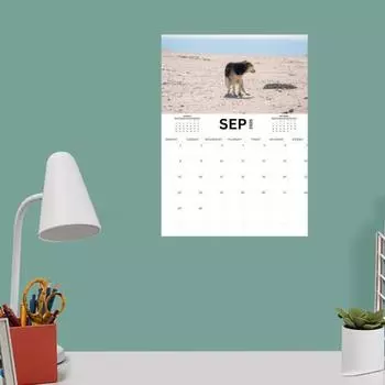 2025 Какающие Собаки Настенный Календарь Забавный Подарок Шутка Щенячий Календарь Какашек Семья