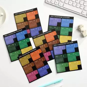 2025 Календарь Индекс Наклейки Планировщик Расписание Повестка дня Закладка Наклейка Канцелярские принадлежности Офис Школьные принадлежности