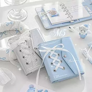 2025 Kawaii Ballet Конверт PU Блокнот Планировщик Ежегодный Ежедневный Еженедельный Планировщик Книга Подарочная Школьная Канцелярия серебряный