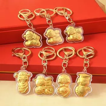 2025 китайский брелок год зодиака змея кулон украшение змея сувенир подарок для моего друга кошелек рюкзак аксессуары