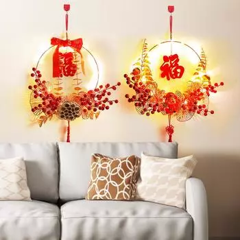 2025 Китайский Новый год Свадебные украшения Портативные венок Дверные украшения Украшения для вечеринки Гостиная Для Дома