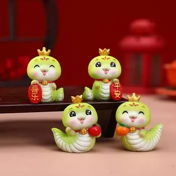 2025 Китайский Новый год Украшение Весенний Фестиваль Змея Украшение Симпатичные Фигурки Змей Украшение Для Рабочего Стола Автомобиля Декоративные Изделия D