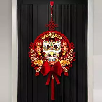 2025 Китайский Новый год Весенний фестиваль кисточка Фу иероглиф Китайский узел свадебное украшение для вечеринки кулон A8