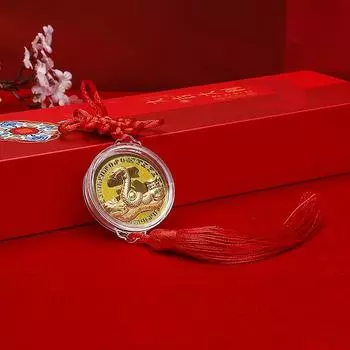 2025 китайский зодиак год змеи памятные монеты счастливый кулон автомобиль подвесное украшение коллекционные подарки