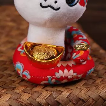 2025 китайский зодиакальный год змеи талисман плюшевая кукла игрушка кулон зодиакальный знак змея мягкие игрушки кулон украшение весеннего фестиваля A1