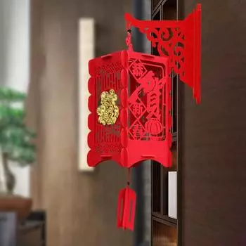 2025 Красные китайские фонарики Весенний фестиваль Новогодние праздничные украшения Фонарь благословения удачи Домашний декор as show