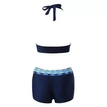 2025 купальник раздельный двухсекционный купальник боксеры бретели бикини консервативный купальник купальник крест S
