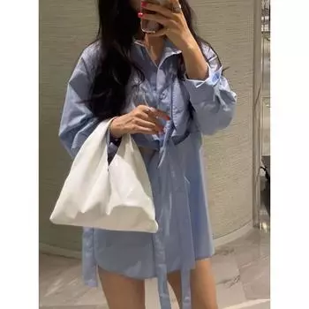 2025 Легкая роскошная минималистичная сумка из мягкой овчины в стиле ленивой, универсальная и высококачественная французская ручная сумка 29-28-2cm Small чёрный