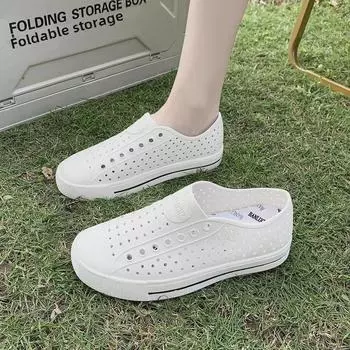 2025 Легкие повседневные пляжные и забродные сандалии унисекс на толстой подошве 44/45 чёрный