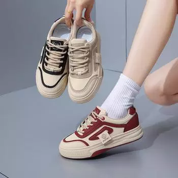 2025 летние маленькие белые туфли, новая корейская версия, женские студенческие туфли на платформе, увеличивающие рост, спортивная обувь, повседневная обувь YB6521 35