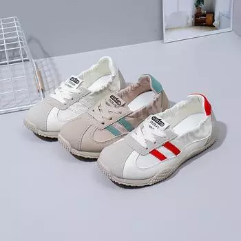 2025 летние маленькие белые туфли, новая корейская версия, женские студенческие туфли на сетчатой платформе для спорта и отдыха, уличные туфли K1511 35 бежевый