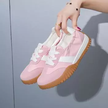 2025 летние маленькие белые туфли, новая корейская версия, женские студенческие туфли на сетчатой платформе для спорта и отдыха, уличные туфли J8819 35 озеро синий