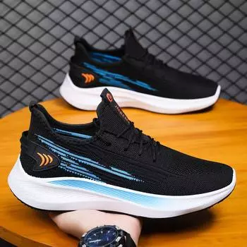 2025 летние мужские сетчатые кроссовки Fly-Watch, повседневные кроссовки для бега, дышащие, универсальные, тонкие, студенческие кроссовки для бега 39
