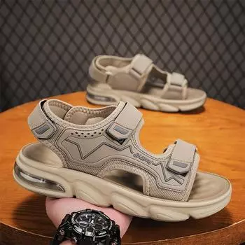 2025 летние новые качественные сандалии на воздушной подушке для спорта и отдыха на открытом воздухе нескользящая пляжная обувь вьетнамские сандалии с мягкой подошвой для мужчин 39