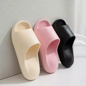 2025 летние новые мужские и женские модные домашние уличные тапочки с одним словом домашние нескользящие и дезодорирующие тапочки с мягкой подошвой 36/37 розовый