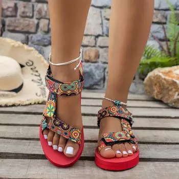 2025 летние новые женские сандалии на плоской подошве женская пляжная обувь тапочки большого размера студенческие спортивные сандалии на платформе 36 чёрный