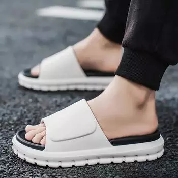 2025 Летние пляжные сандалии для отдыха на открытом воздухе Женская повседневная обувь Мужские шлепанцы Мужские сандалии Брендовые женские и мужские тапочки Модные шлепанцы из ЭВА 40-41