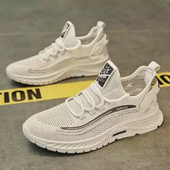 2025 летние повседневные одинарные туфли модные мужские новые дышащие спортивные туфли трендовые летающие тканые полые одинарные сетчатые туфли 39