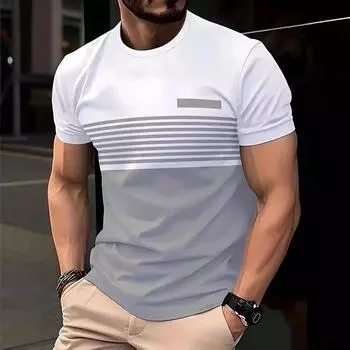 2025 Летние уличные футболки с 3D-принтом, модная футболка для мужчин, спортивная одежда, соревнования, трендовые футболки с круглым вырезом S