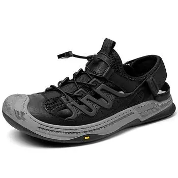 2025 лето новая мужская обувь мода повседневные сандалии мужские универсальные трендовые трахеи баотоу легкие износостойкие мягкая подошва 38