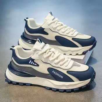 2025 Лето Новые Универсальные Кроссовки Модные Мягкие Подошвы Дышащие Повседневные Туфли Мужские Спортивные Туфли Daddy Для Мужчин 39