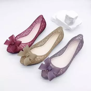 2025 Лето Новый Стиль Сандалии Женские Туфли-мешки с Мягкой Подошвой Остроконечные Туфли Плоские Повседневные Нескользящие Одиночные Туфли 36 фиолетовый