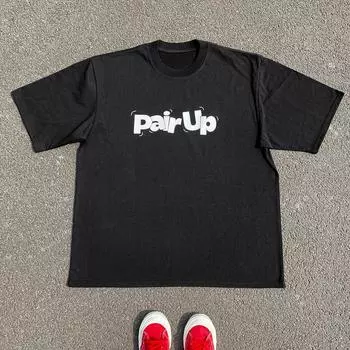 2025 Лето Последняя уличная футболка Y2K с принтом букв для мужчин и женщин, свободная футболка с короткими рукавами большого размера для пар S