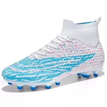 2025 manufacturer s new FGTF football shoes men s and women s shoes breathable high-top long nails broken nails football shoes indoor training shoes 32