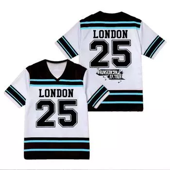 2025 men s casual V-neck short sleeved 3D printed women s T-shirt top XS