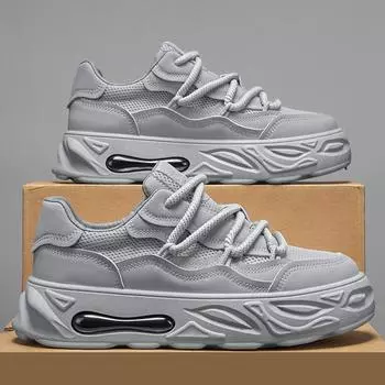 2025 Men s designer Shoes Summer breathable new mesh Sneakers Casual trendy bread board shoes Anti slip thick soled Sneakers 41