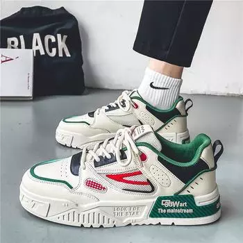 2025 men s shoes casual little white shoes summer popular fashion versatile shoes men s thick-soled breathable Korean version of board shoes men 39