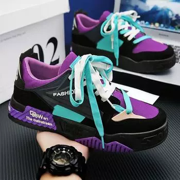 2025 men s shoes new autumn trendy brand versatile casual two-color shoelaces board shoes youth shoes sports trendy shoes men 39 красный