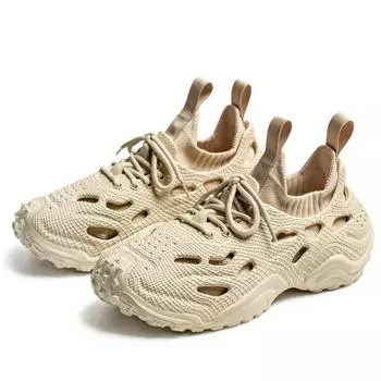 2025 Men s Shoes Spring/Summer New Soft-soled Small White Shoes Men s Casual Sports Non-slip Work Board Shoes 39 бежевый